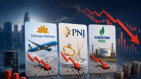10 doanh nghiệp làm ăn thua lỗ nhất quý II: Vietnam Airlines và PNJ đứng đầu, PV OIL cũng có tên