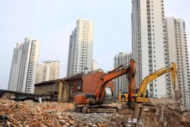 Tốc độ xây dựng nhà ở nhanh chóng của các đô thị Trung Quốc khiến nhiều quốc gia phải chú ý. Ảnh: Xinhua.