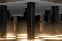 Trong hệ thống pin nhiệt của Fourth Power, các thanh năng lượng quang nhiệt (TPV) có thể được di chuyển ra vào vùng ánh sáng; giúp hệ thống phản ứng nhanh chóng và linh hoạt trước các nhu cầu biến động của lưới điện. Ảnh: Courtesy of Fourth Power.