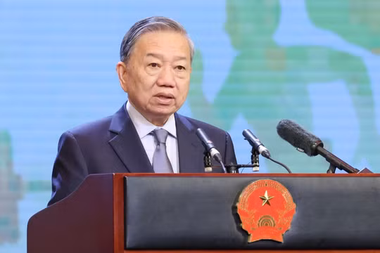 Tổng bí thư Tô Lâm phát biểu chỉ đạo. Ảnh: VGP.