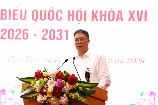 Giáo sư, Viện sĩ Châu Văn Minh, nguyên Ủy viên Trung ương Đảng, Bí thư Đảng uỷ Liên hiệp Hội Việt Nam được Liên hiệp Hội Việt Nam giới thiệu ứng cử đại biểu Quốc hội khoá XVI, đơn vị bầu cử số 1 tỉnh Phú Thọ. Ảnh: Duy Khánh.