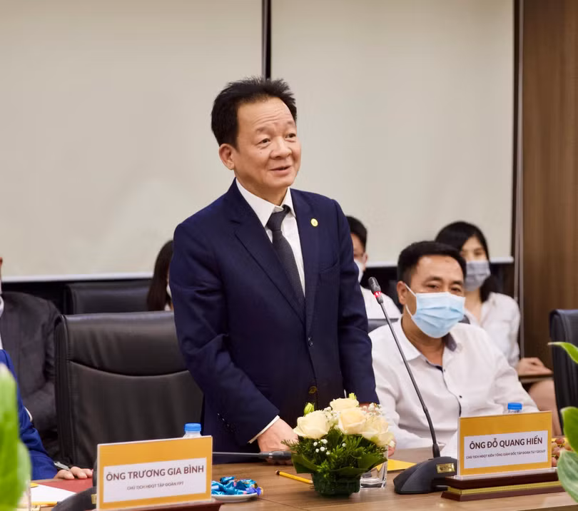 Ông Đỗ Quang Hiển, Chủ tịch HĐQT kiêm Tổng Giám đốc Tập đoàn T&T Group phát biểu tại sự kiện. Ông Đỗ Quang Hiển, Chủ tịch HĐQT kiêm Tổng Giám đốc Tập đoàn T&T Group phát biểu tại sự kiện.