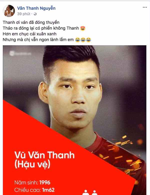 Vân Hugo bị fan khủng bố khi “thả thính” Văn Thanh U23 ảnh 1