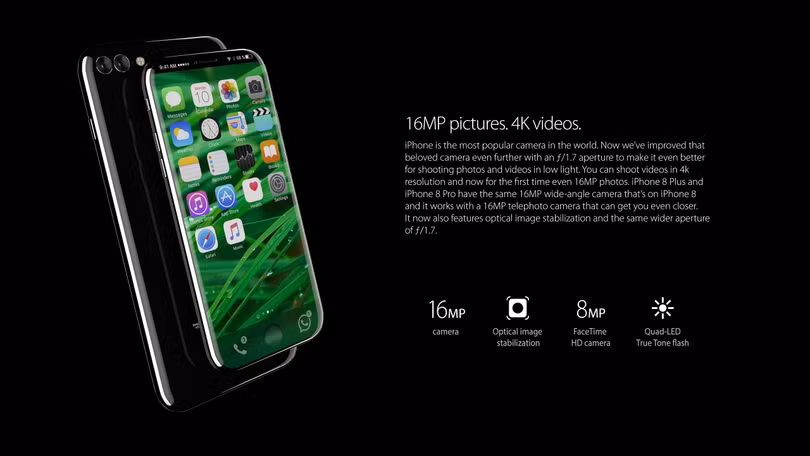 Bộ ảnh dựng tái hiện toàn bộ tính năng rò rỉ của iPhone 8 ảnh 1