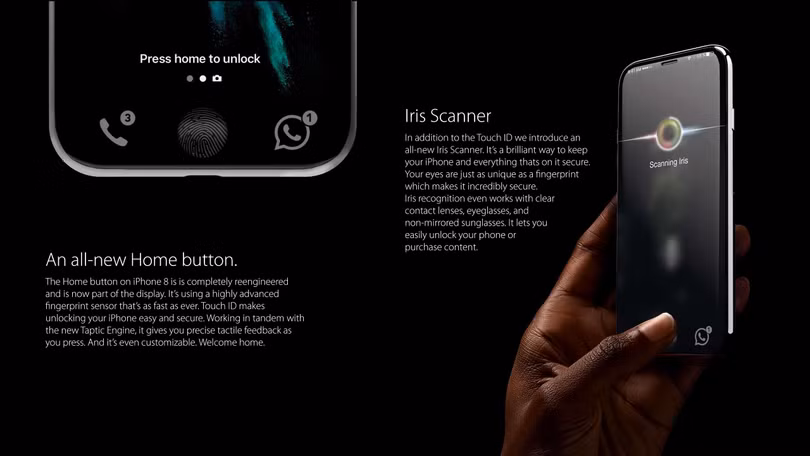 Bộ ảnh dựng tái hiện toàn bộ tính năng rò rỉ của iPhone 8 ảnh 3 Bộ ảnh dựng tái hiện toàn bộ tính năng rò rỉ của iPhone 8 ảnh 3