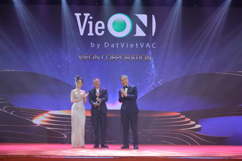 VieON nhận giải thưởng Thương hiệu truyền cảm hứng trong khuôn khổ giải thưởng Kinh doanh xuất sắc châu Á 2022