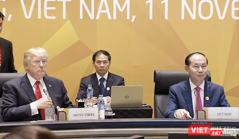 Chủ tịch nước Trần Đại Quang và Tổng thống Mỹ Donald Trump