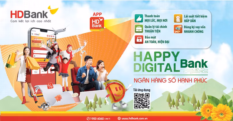 Happy Digital Bank - Ngân hàng số ứng dụng công nghệ hiện đại của HDBank