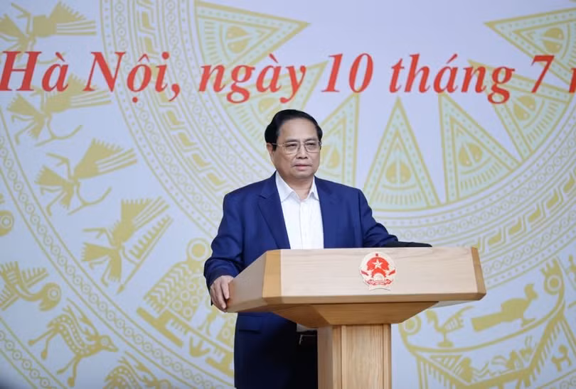 Thủ tướng Phạm Minh Chính phát biểu tại cuộc họp (Ảnh: VGP).