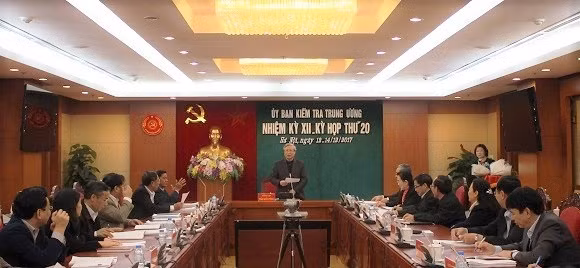 Kỳ họp thứ 20 của UBKTTTƯ đã xem xét kết luận nhiều nội dung quan trọng - Ảnh: UBKTTƯ