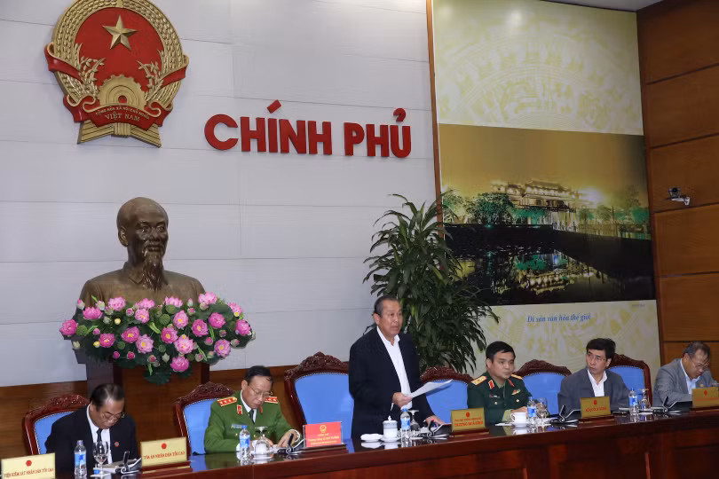 Phó Thủ tướng Thường trực Trương Hòa Bình phát biểu chỉ đạo tại Hội nghị. Ảnh: VGP/Lê Sơn