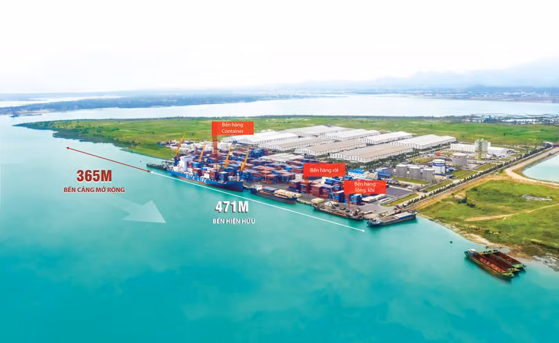 Cảng Chu Lai đã hoàn thiện hồ sơ thủ tục để xây dựng bến cảng mới đón tàu 5 vạn tấn