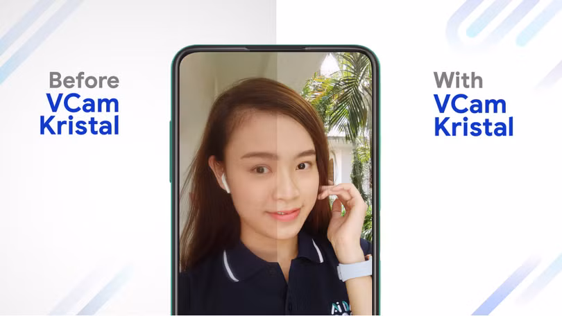 VCam Kristal giúp hiện thực hóa trải nghiệm màn hình vô khuyết trên điện thoại thông minh của VinSmart.