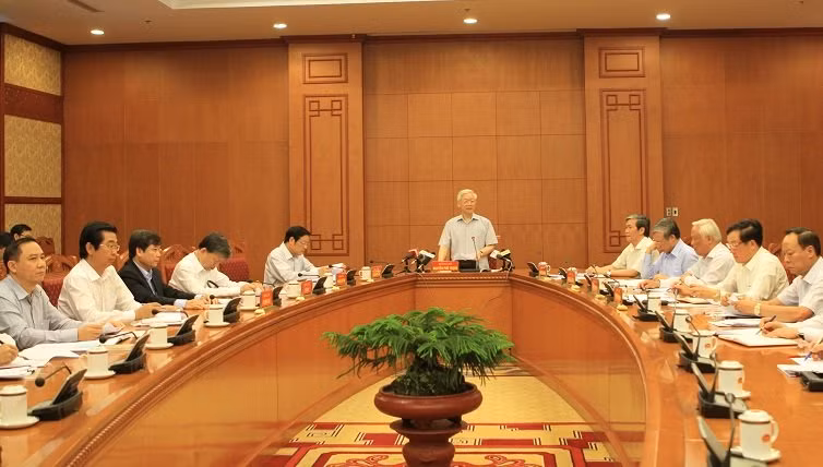 Tổng bí thư Nguyễn Phú Trọng chủ trì cuộc họp Thường trực Ban chỉ đạo TƯ về phòng, chống tham nhũng