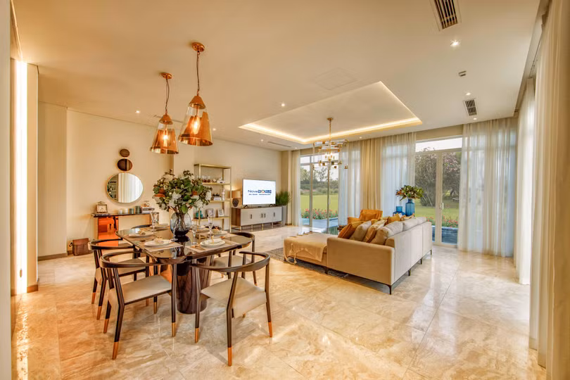 Hạn chế vách ngăn và tối đa diện tích cửa kính để gia chủ kết nối với thiên nhiên Hạn chế vách ngăn và tối đa diện tích cửa kính để gia chủ kết nối với thiên nhiên