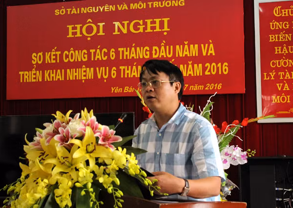 Ông Phạm Sỹ Quý, Giám đốc Sở Tài Nguyên & Môi Trường tỉnh Yên Bái.
