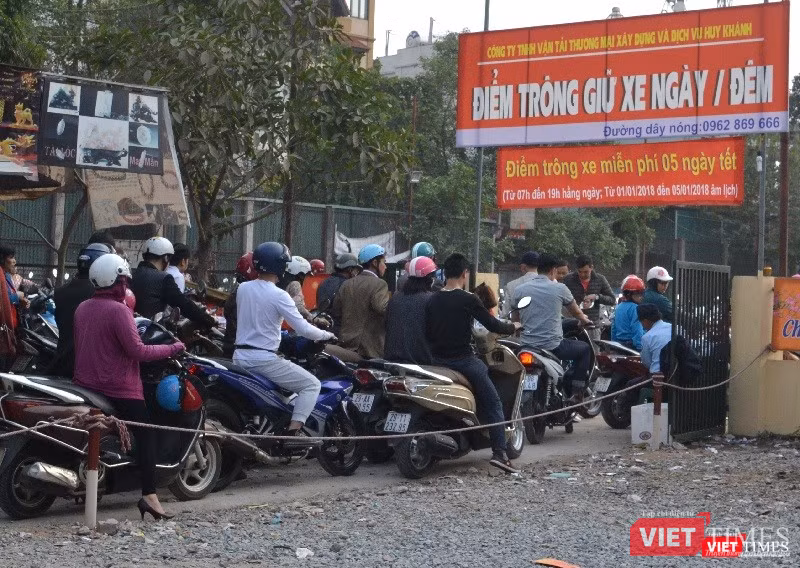 Điểm giữ xe luôn trong tình trạng quá tải