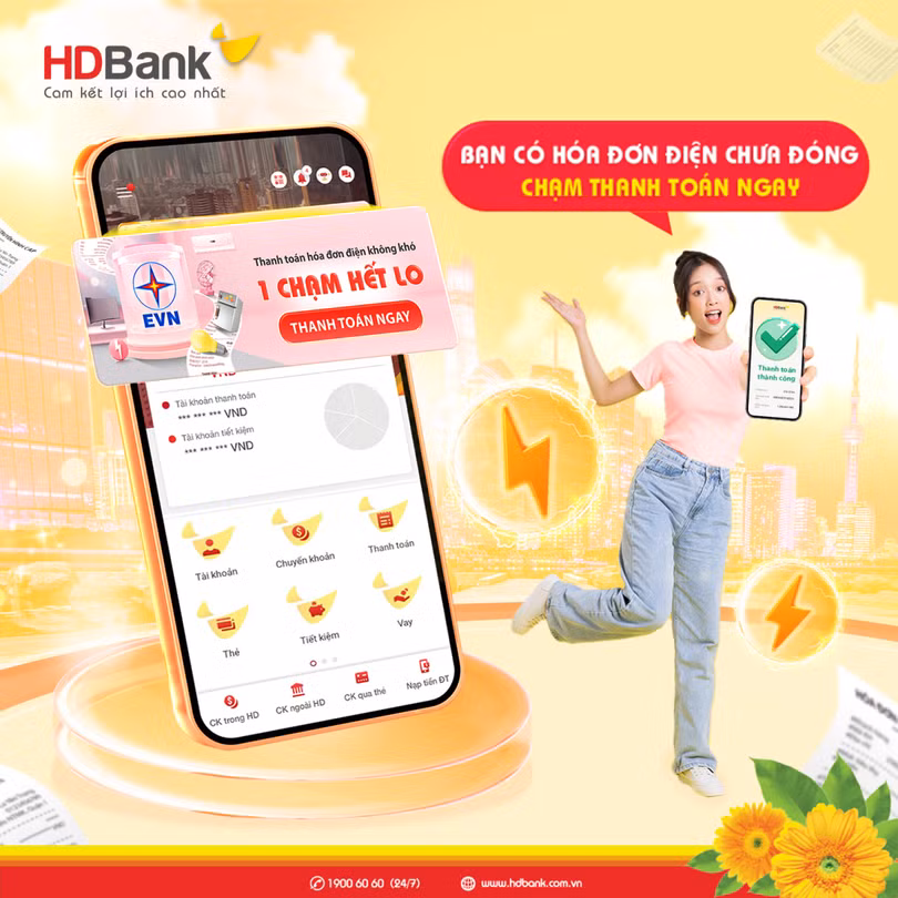 Tính năng “1 chạm” gây bất ngờ cho khách hàng, HDBank tiếp tục dẫn dắt số hóa Tính năng “1 chạm” gây bất ngờ cho khách hàng, HDBank tiếp tục dẫn dắt số hóa