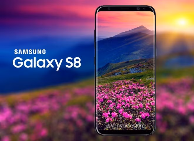 Màn hình AMOLED vô cực sẽ là một trong những thế mạnh của S8. Ảnh:Venyageskin1.