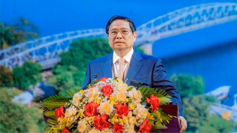 Thủ tướng Phạm Minh Chính phát biểu tại lễ công bố Quy hoạch tỉnh thời kỳ 2021-2030, tầm nhìn đến năm 2050