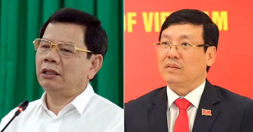 Chủ tịch tỉnh Quảng Ngãi Đặng Văn Minh và Chủ tịch tỉnh Vĩnh Phúc Lê Duy Thành