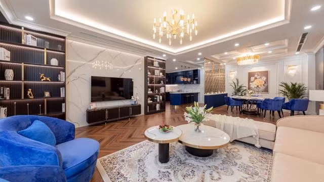 Nội thất và thiết kế đẳng cấp thượng lưu tại Diamond Residence Hà Nội.