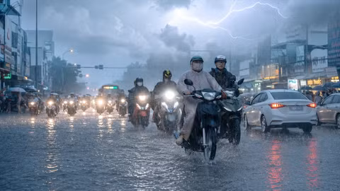Dự báo thời tiết tối 6/7: Bắc Bộ - Bắc Trung Bộ mưa rào và dông rải rác, cục bộ có nơi trên 70mm
