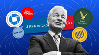 Dưới thời của CEO Jamie Dimon, JPMorgan đã thâu tóm nhiều đối thủ nhỏ hơn (Ảnh: Getty)