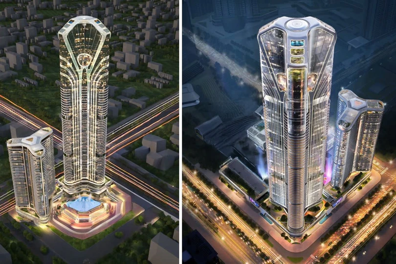 Kiến trúc Dragon 75 Complex được lấy cảm hứng từ loài Rồng