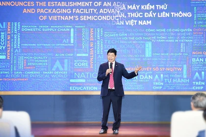 Chủ tịch FPT Trương Gia Bình cho biết nhà máy kiểm thử và đóng gói tiên tiến sẽ giúp khép kín hệ sinh thái bán dẫn tại Việt Nam.