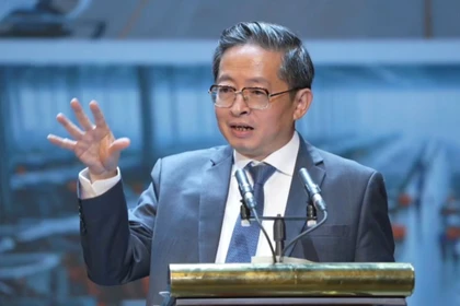 Chủ tịch CT Group Trần Kim Chung phát biểu tại hội nghị.