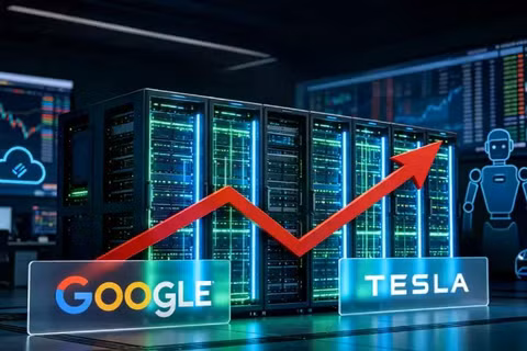 Cả Google và Tesla đang bị cho là đầu tư quá mức vào AI, chi tiêu vượt quá số tiền kiếm được. Ảnh: Sohu.
