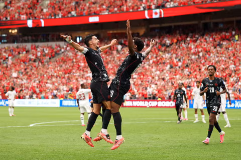 Tuyển Canada đã giành chiến thắng 6-0 trước Qatar trên sân nhà nhưng không thật trọn vẹn do hai cầu thủ bị chấn thương. Ảnh: Getty.