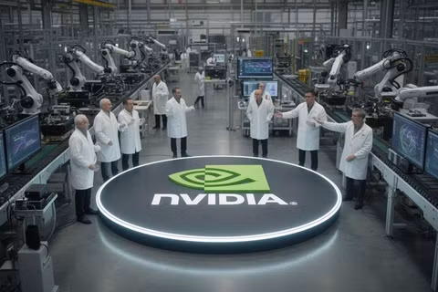 Nvidia đang đi những bước đầu tiên để xây dựng nhà máy AI, trở thành nhà cung cấp hạ tầng cho nền kinh tế AI. Ảnh: Creaders.
