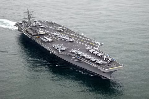 Tàu sân bay Mỹ USS Nimitz (CVN-68) đã vào biển Caribe giữa lúc quan hệ Mỹ-Cuba căng thẳng. Ảnh: Wiki.