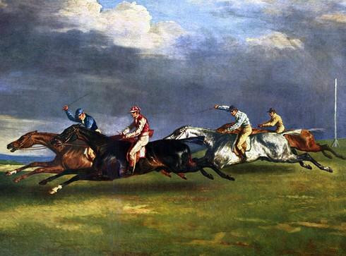 Tranh vẽ cuộc đua ngựa năm 1821 tại Epsom. Tranh vẽ cuộc đua ngựa năm 1821 tại Epsom.