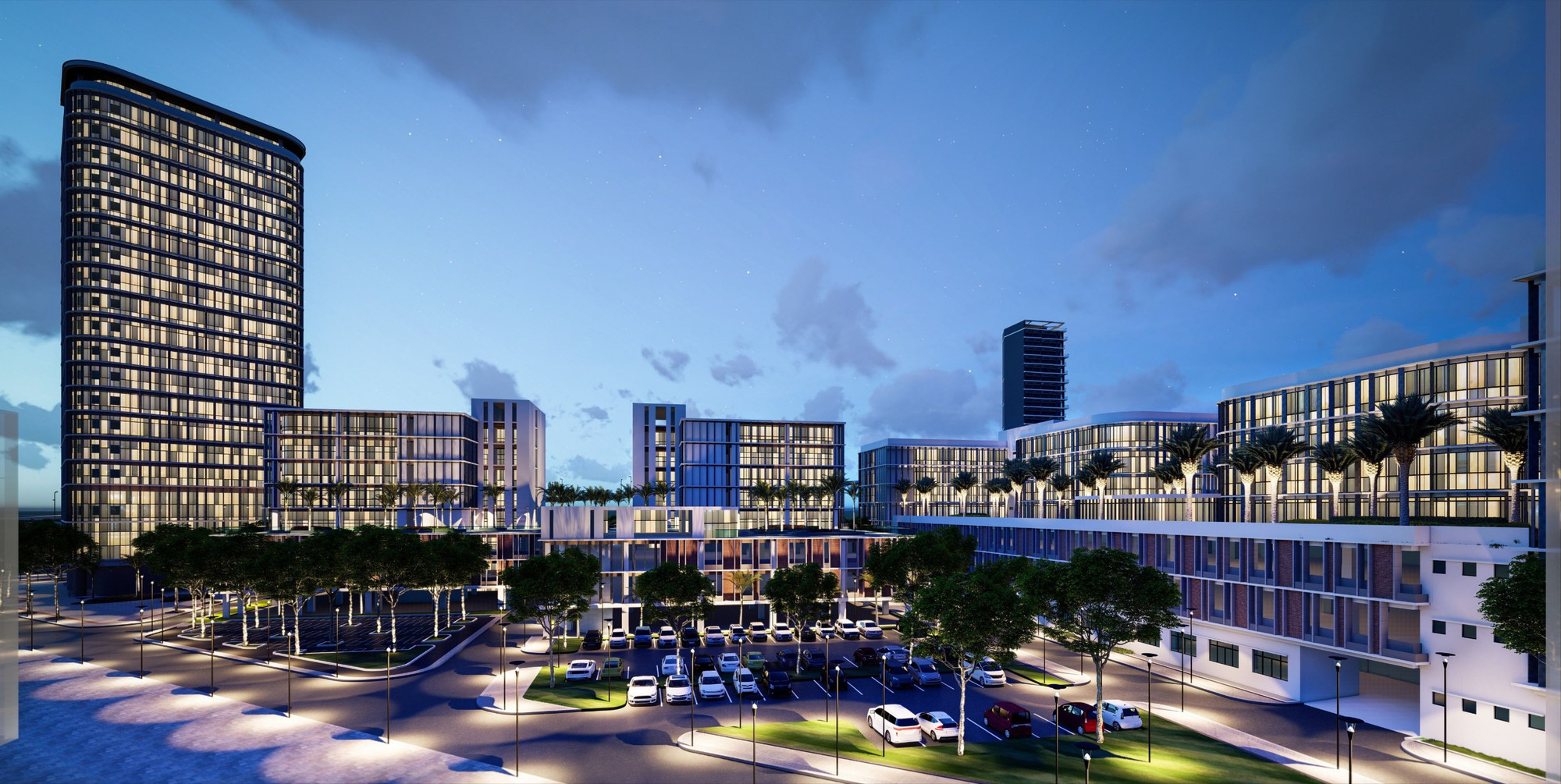 Phối cảnh đầu tư dự án Khu công viên phần mềm số 2 (giai đoạn 1) hơn 1.414 tỷ đồng do thành phố Đà Nẵng đầu tư