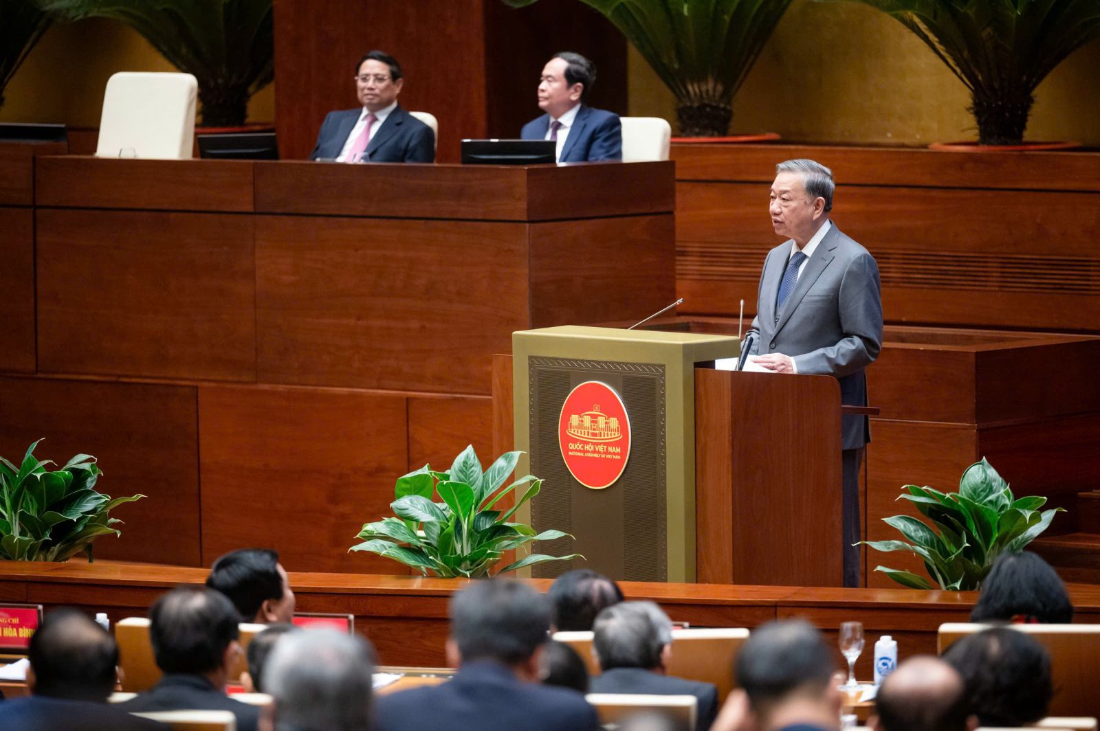 Tổng Bí thư Tô Lâm phát biểu chỉ đạo Hội nghị toàn quốc về đột phá phát triển khoa học, công nghệ, đổi mới sáng tạo và chuyển đổi số quốc gia tháng 1/2025