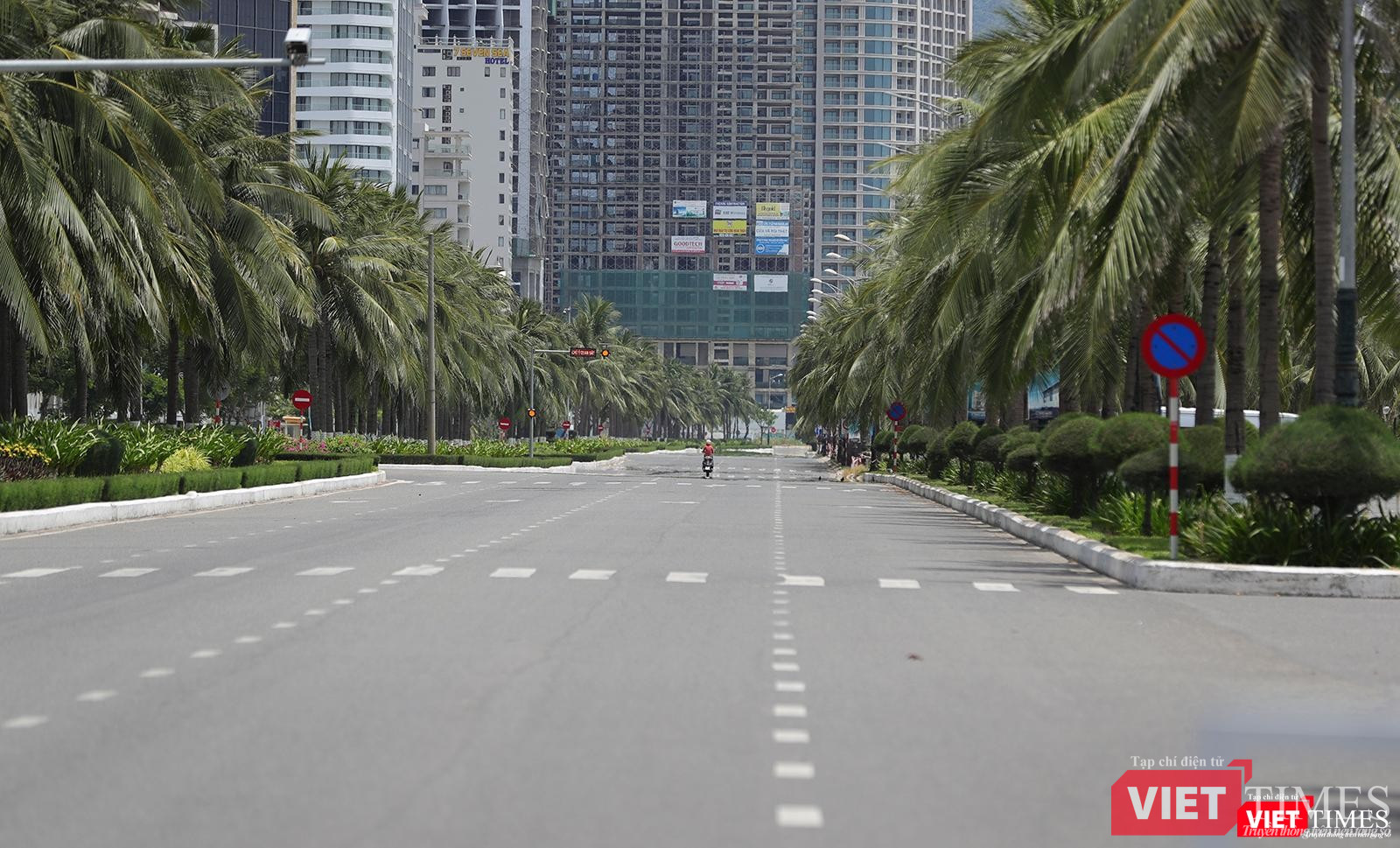 Tuyến đường Võ Nguyên Giáp trong những ngày phong toả