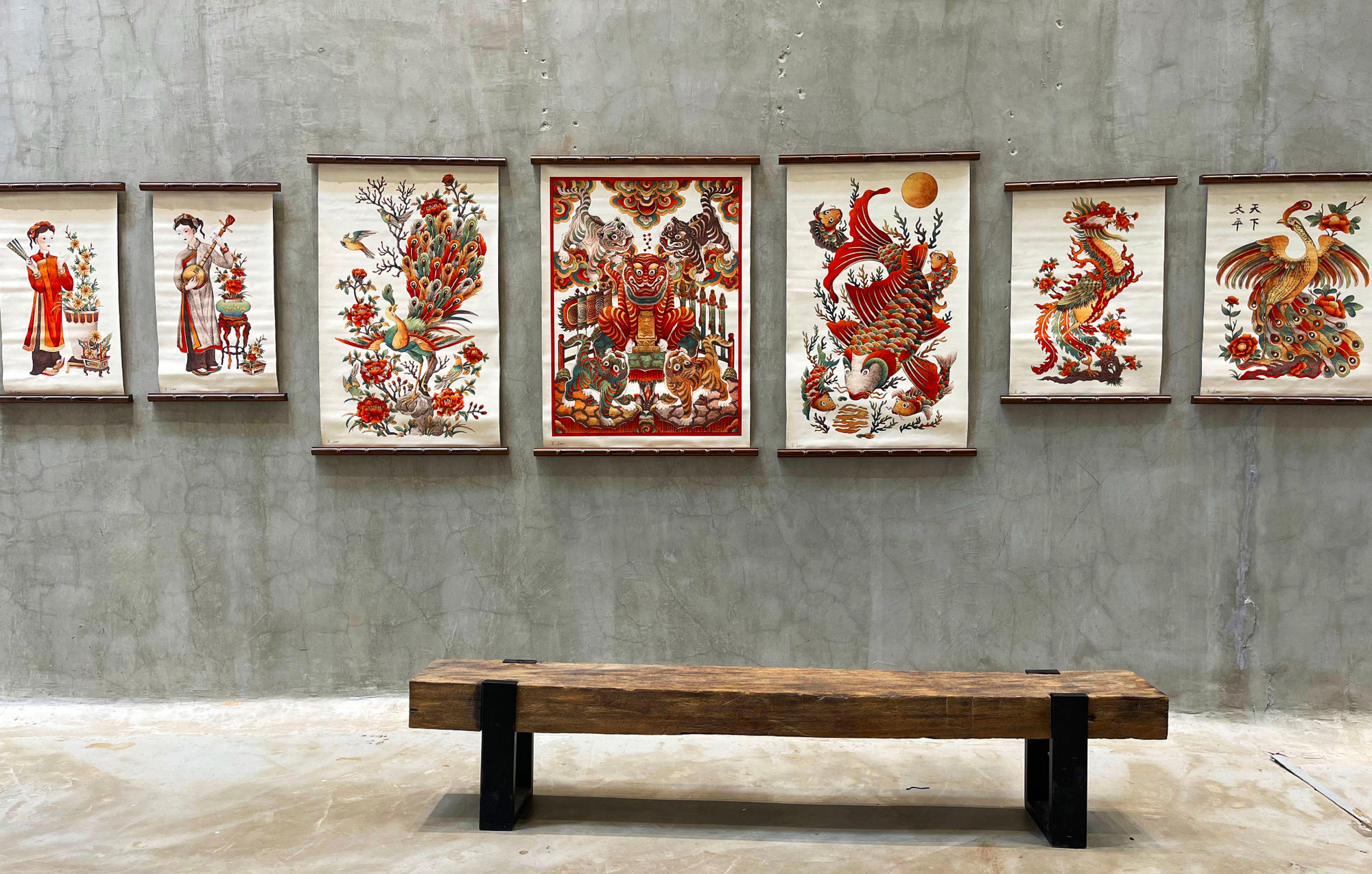 Bộ sưu tập tranh dân gian vẽ lại tuyệt đẹp của họa sĩ Xuân Lam