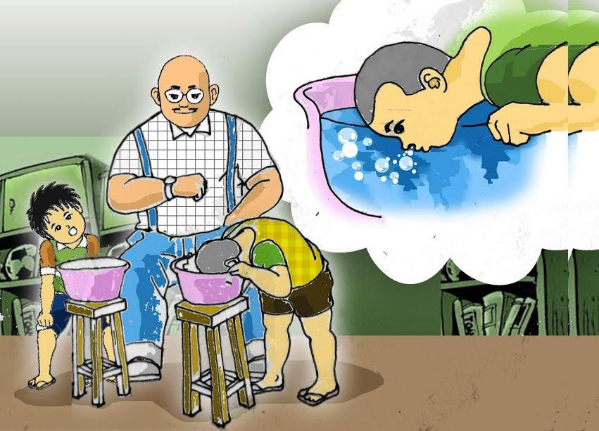 Cách hướng dẫn trẻ em không bị sặc nước của TS Tuấn E-Bơi