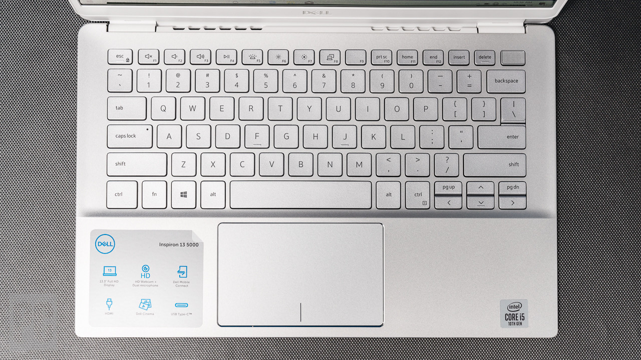 Bàn phím và Touch Pad trên Dell Inspiron 13 5391 (Ảnh: PC Mag)