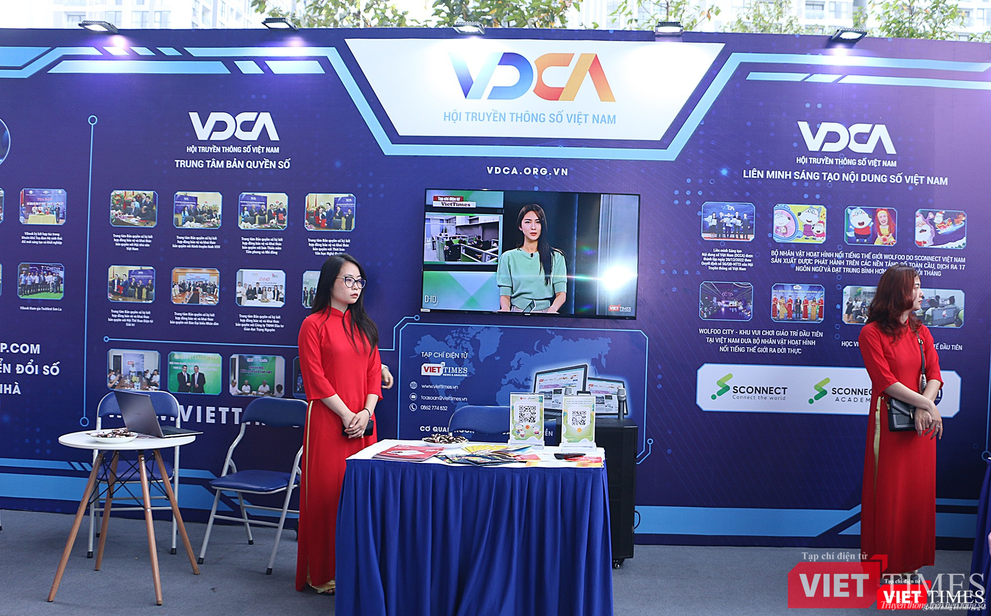 Gian trưng bày của Hội Truyền thông số Việt Nam (VDCA)