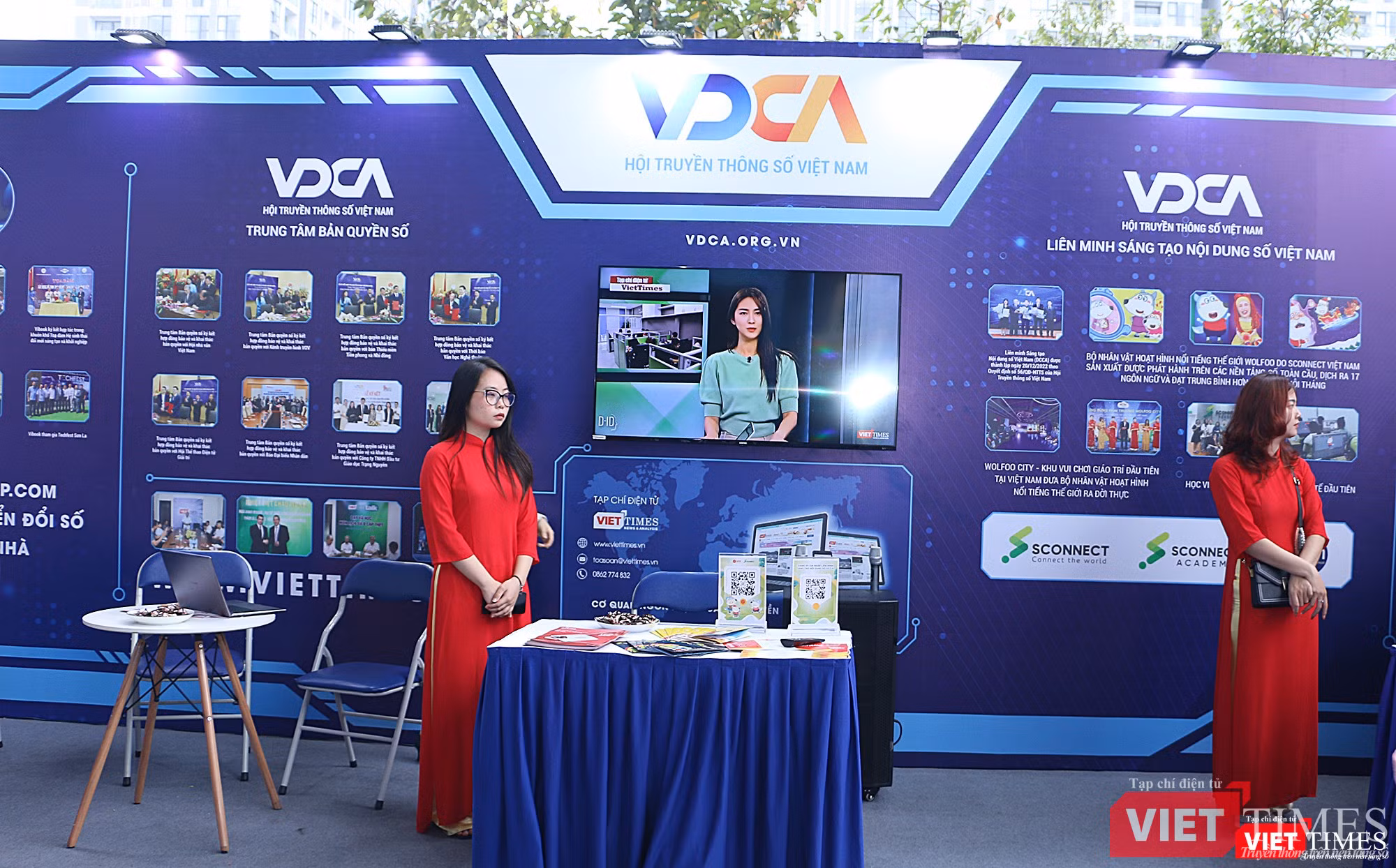 Gian trưng bày của Hội Truyền thông số Việt Nam (VDCA)