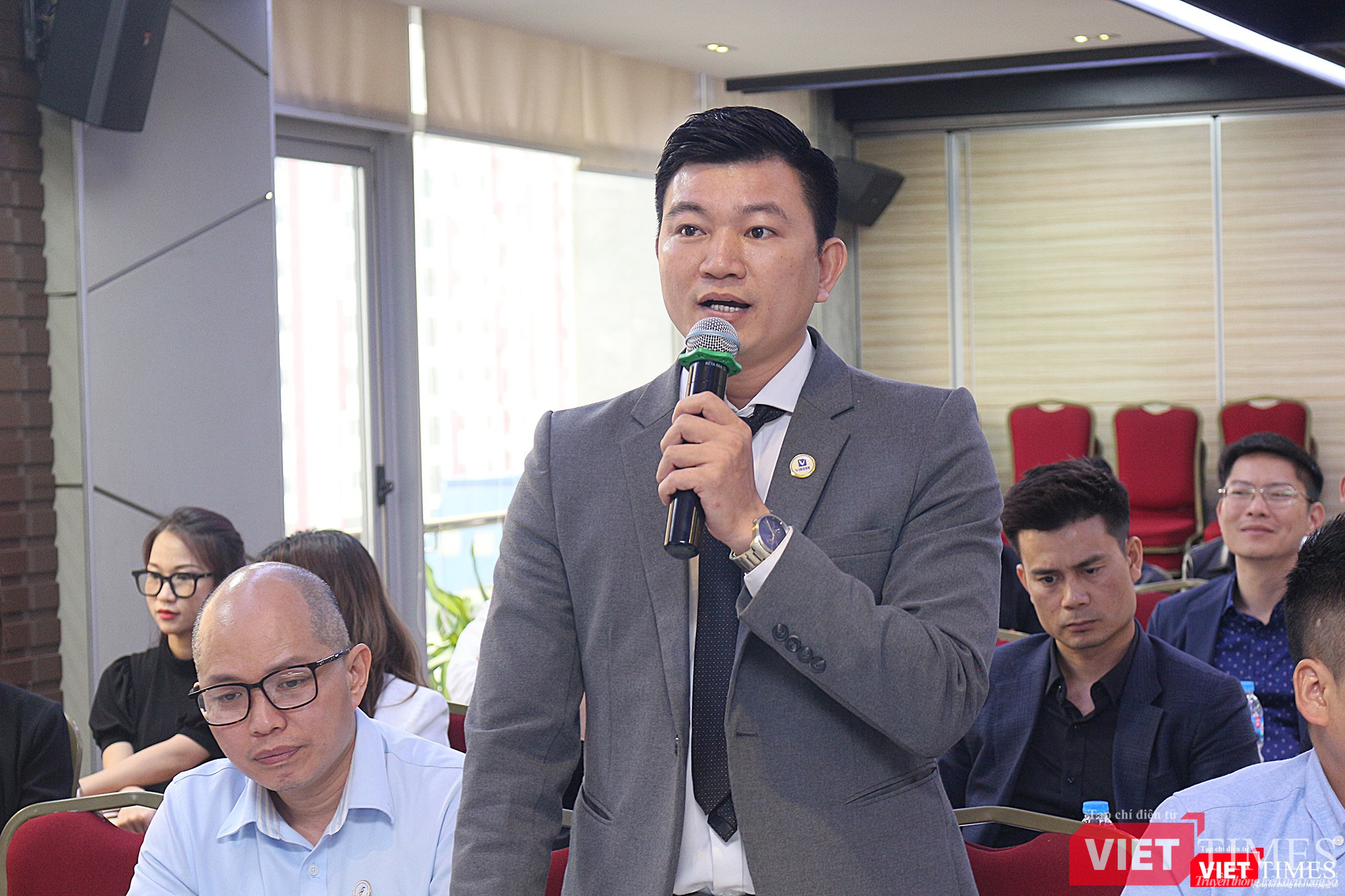 Ông Nguyễn Nghĩa Vượng - CEO Vibook, tân hội viên VDCA - nêu ra các lĩnh vực muốn hợp tác với các đơn vị trực thuộc Hội