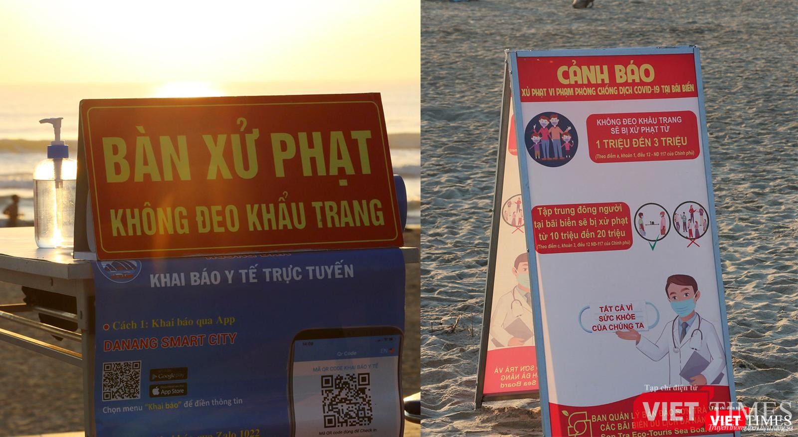 Lực lượng chức năng cảnh báo các nguy cơ và yêu cầu người dân tuân thủ 5K