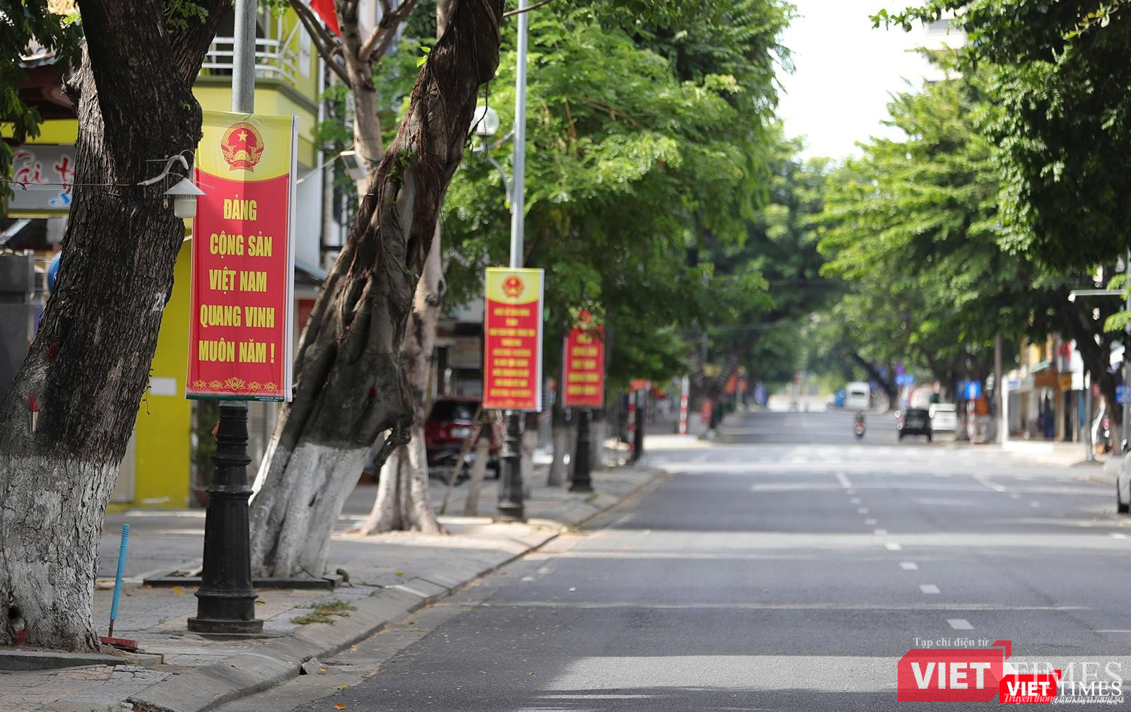 Một góc đường Trần Phú trong sáng ngày 2/9/2021