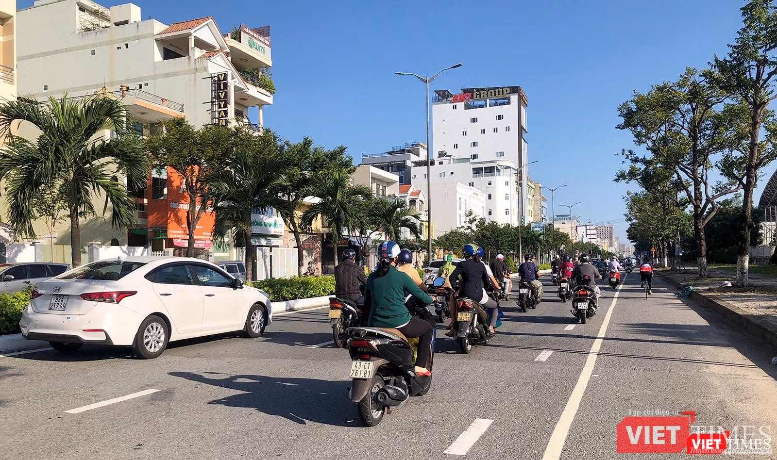 Đường 2 tháng 9 trong sáng ngày 30/9