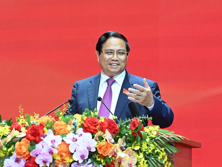 Bí thư Đảng ủy, Thủ tướng Chính phủ Phạm Minh Chính phát biểu tại phiên trù bị Đại hội đại biểu Đảng bộ Chính phủ lần thứ nhất, nhiệm kỳ 2025 - 2030. Ảnh: VGP/Nhật Bắc