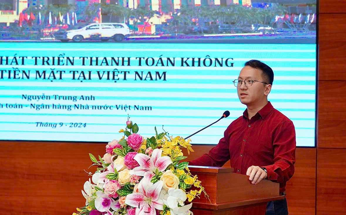 Ông Nguyễn Trung Anh, Vụ Thanh toán, Ngân hàng Nhà nước Việt Nam. (Ảnh: Nguyễn Huy)